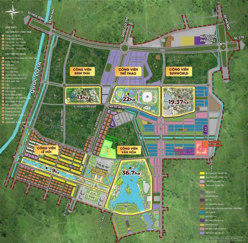Các công Viên Sun Urban City Hà nam