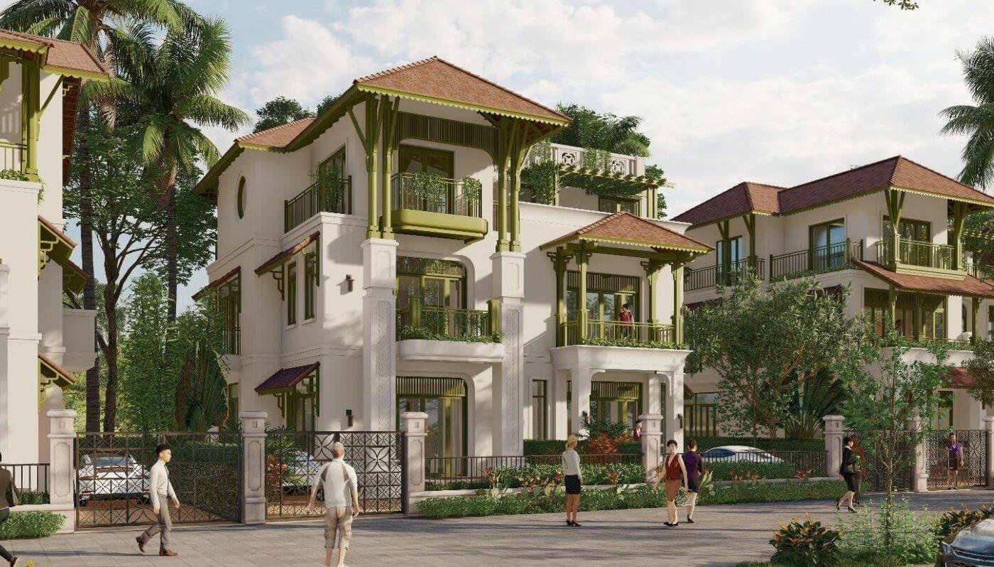 Biệt thự SunUrban City theo kiến trúc indochine