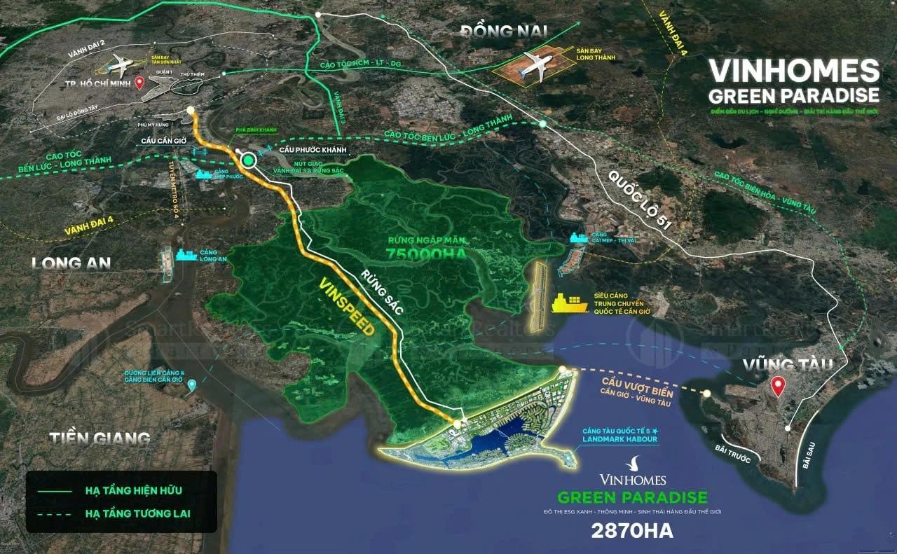 Vị trí Vin cần Giờ