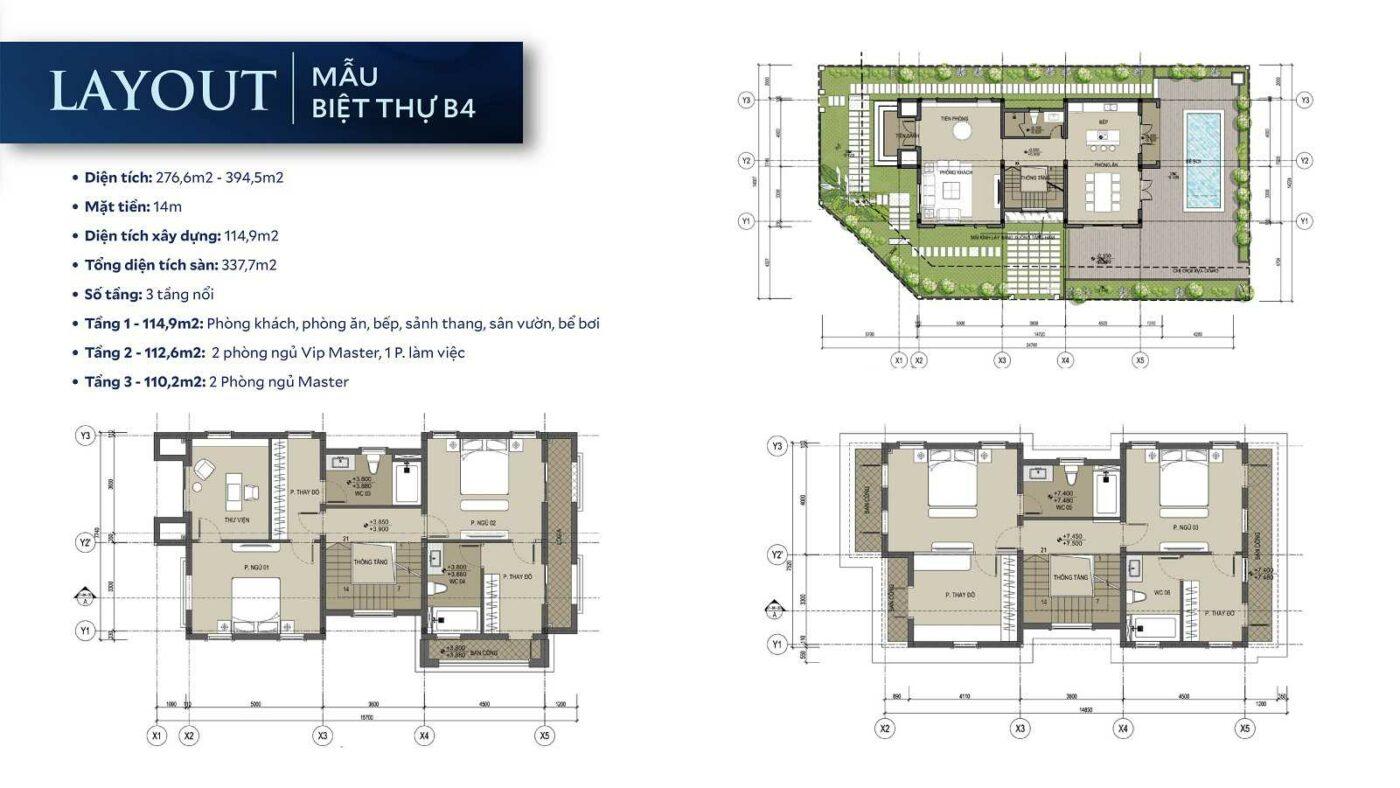 layout-thiet-ke mẫu biệt thự B4 -dasong-village-hoa-binh