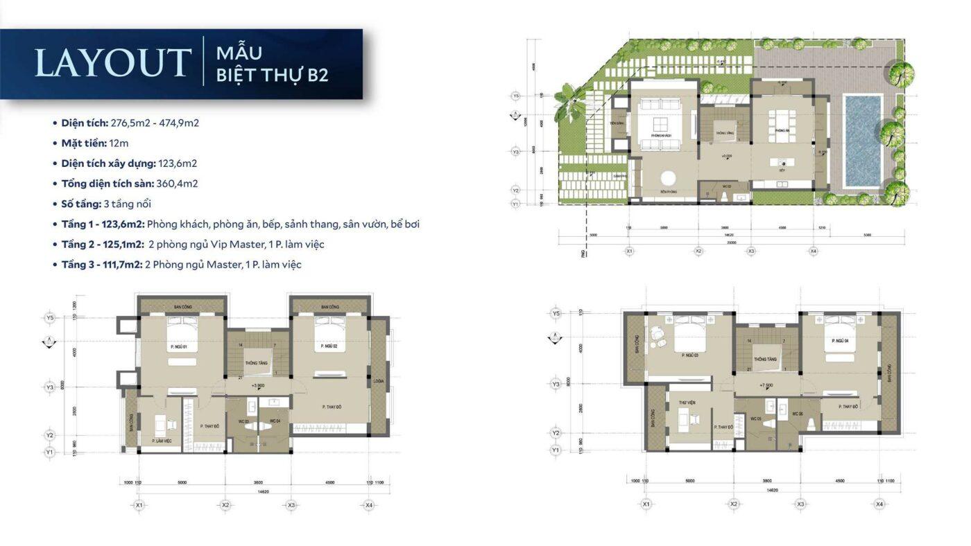 layout-thiet-ke mẫu biệt thự b2 -dasong-village-hoa-binh-