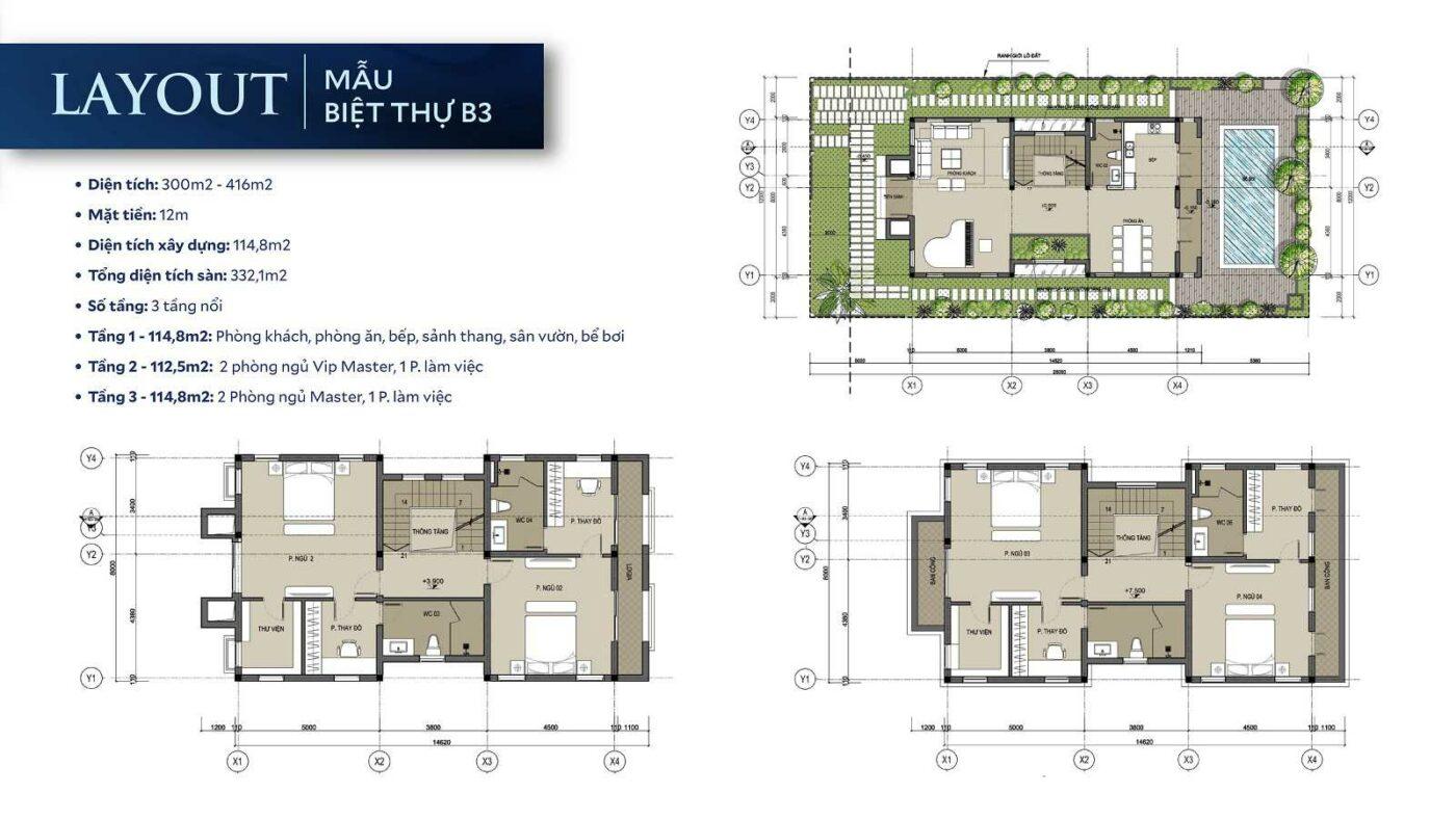 layout-thiet-ke mẫu biệt thự b3 -dasong-village-hoa-binh-