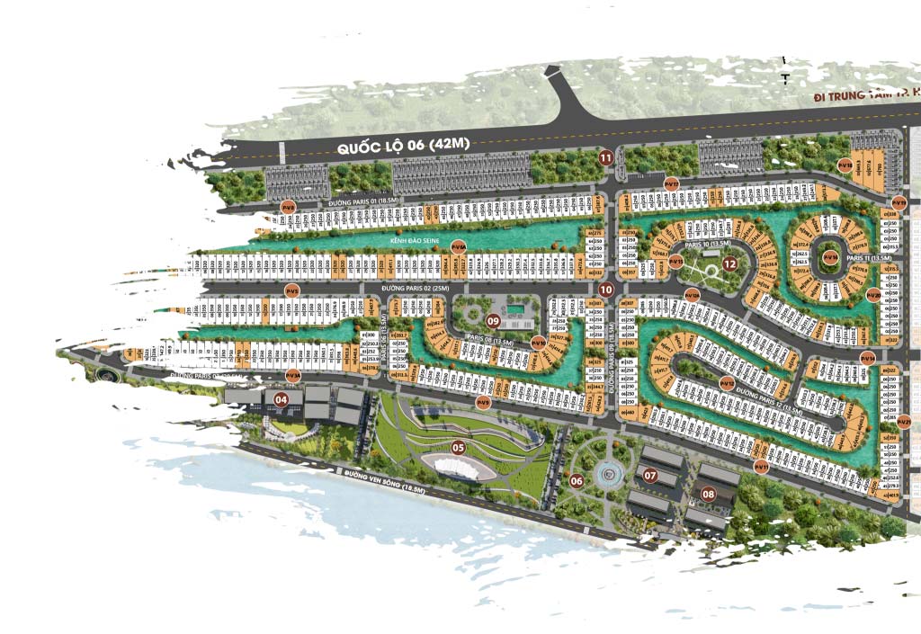 mat bang phan khu berlin -du-an-dasong-village-