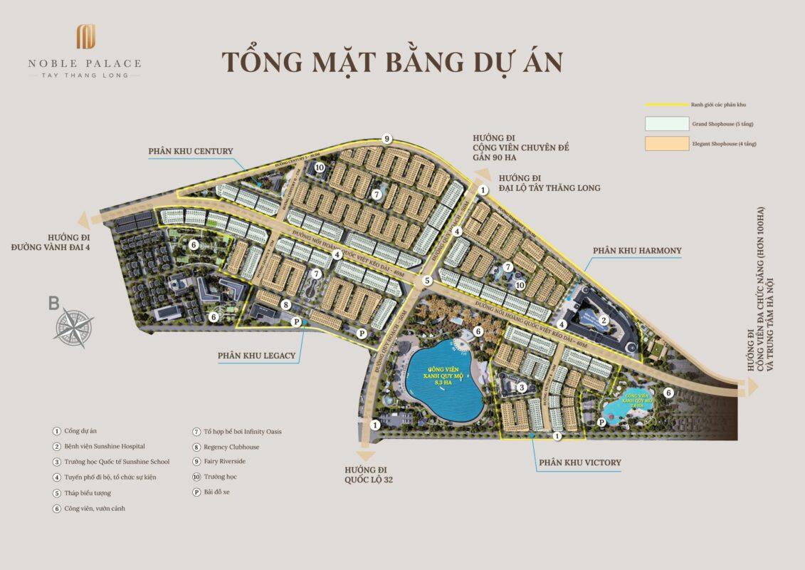 tổng mặt bằng noble tây thăng long