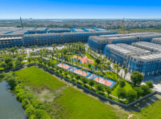 Toàn cảnh nhà phố Noble Palace Tây Thăng Long gần Đại lộ Tây Thăng Long