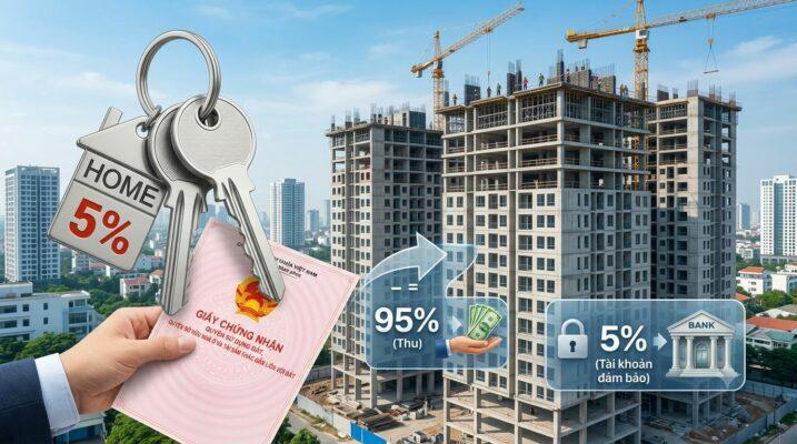 Đề xuất chuyển 5% tiền mua nhà hình thành trong tương lai vào tài khoản đảm bảo
