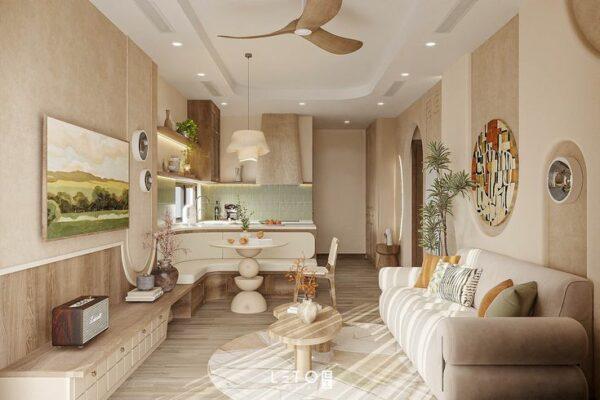 Phong cách nội thất căn hộ chung cư tối giản hiện đại