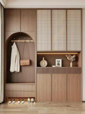 Tủ trang trí mở không cánh kính tốn nhiều công sức lau chùi bụi bẩn
